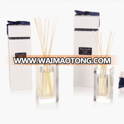 Home decor 80ml/150ml OEM luxury aroma reed diffuser with high quality packaging gift box